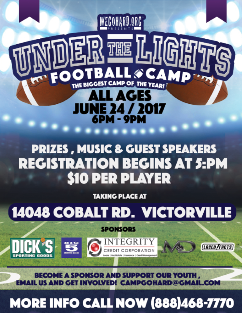 Under The Lights Football Camp